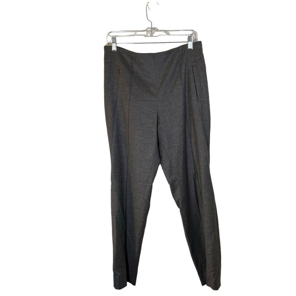Escada Virgin Wool Blend Grey Ponte Pants Women's Size 40 (US 10) - Picture 1 of 7